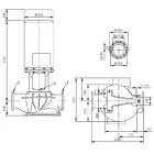 Насос Wilo IL 250/470-200/4-IE3 Одноступенчатый центробежный насос с сухим ротором линейного типа - размеры, фото