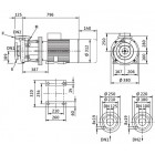 Wilo BL 100/145-15/2-R Одноступенчатый центробежный насос с сухим ротором блочного типа - размеры, фото