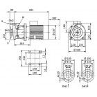 Насос Wilo BL 40/170-5,5/2-R одноступенчатый центробежный с сухим ротором блочного типа - размеры, фото