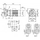 Wilo BL 65/170-11/2-R  Одноступенчатый центробежный насос с сухим ротором блочного типа  - размеры, фото